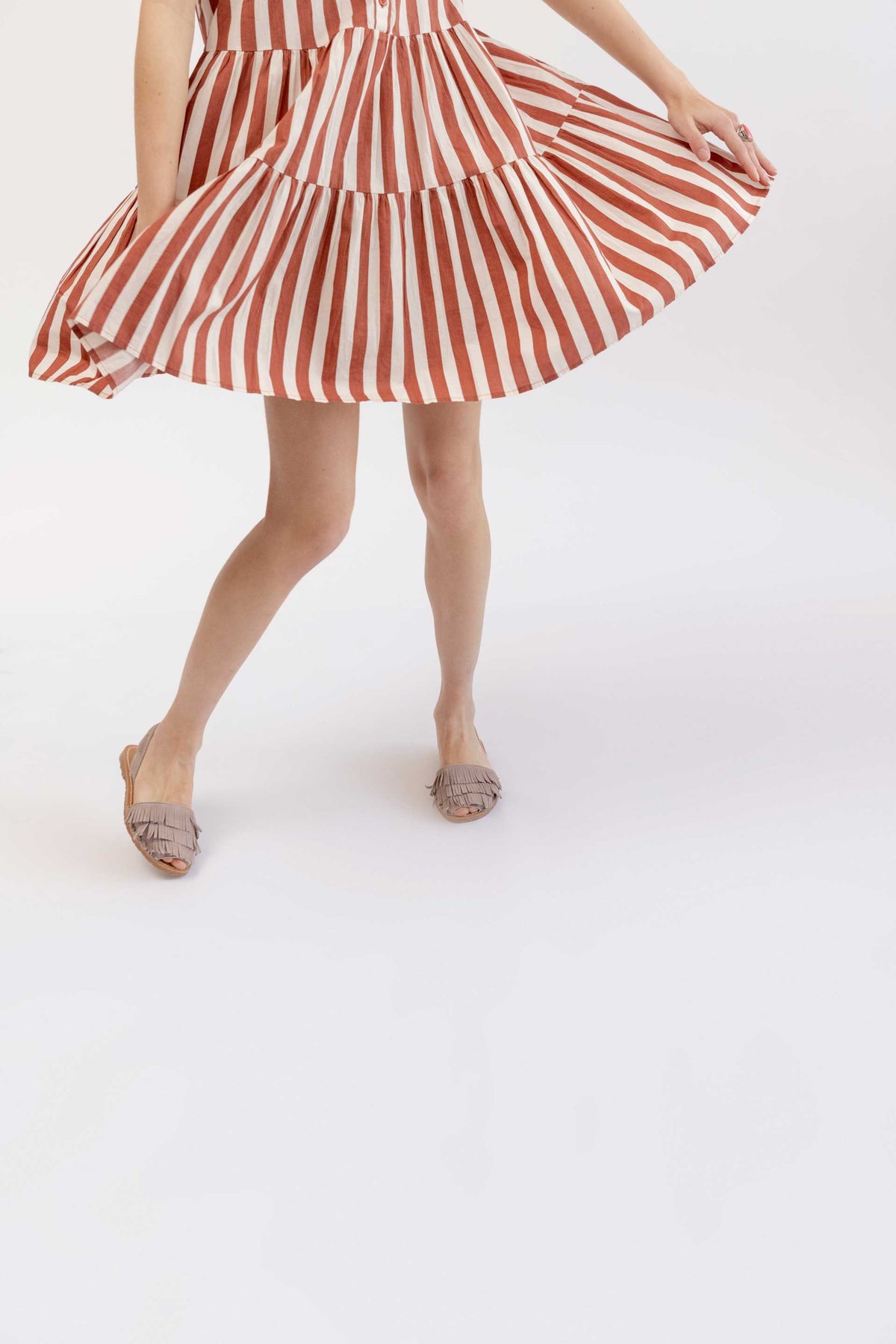 Pedra Franja - Fringe Detail Leather Menorcan sandals