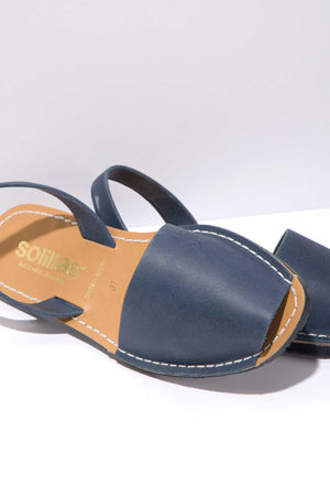MARINA ORIGINAL - Navy Leather Menorcan Sandals