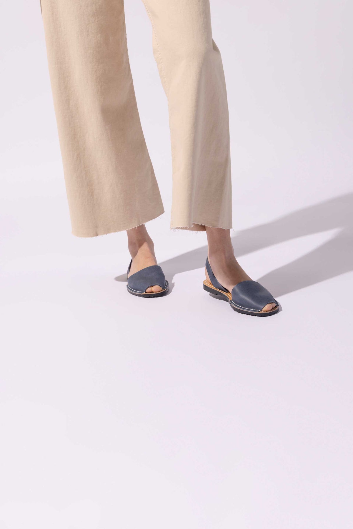 MARINA ORIGINAL - Navy Leather Menorcan Sandals