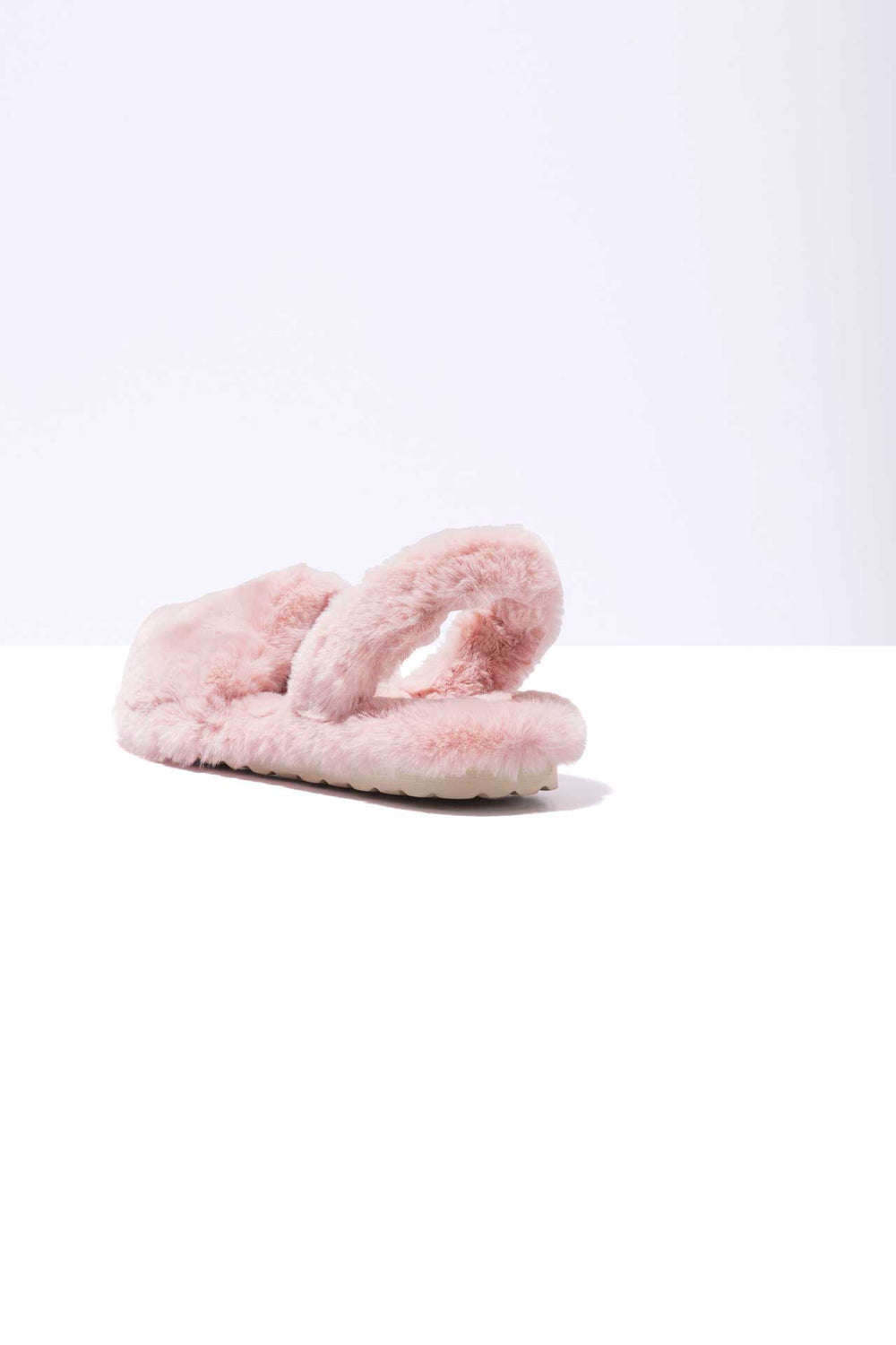 MIA CASA  - Pink Fluffy Balearic Slippers