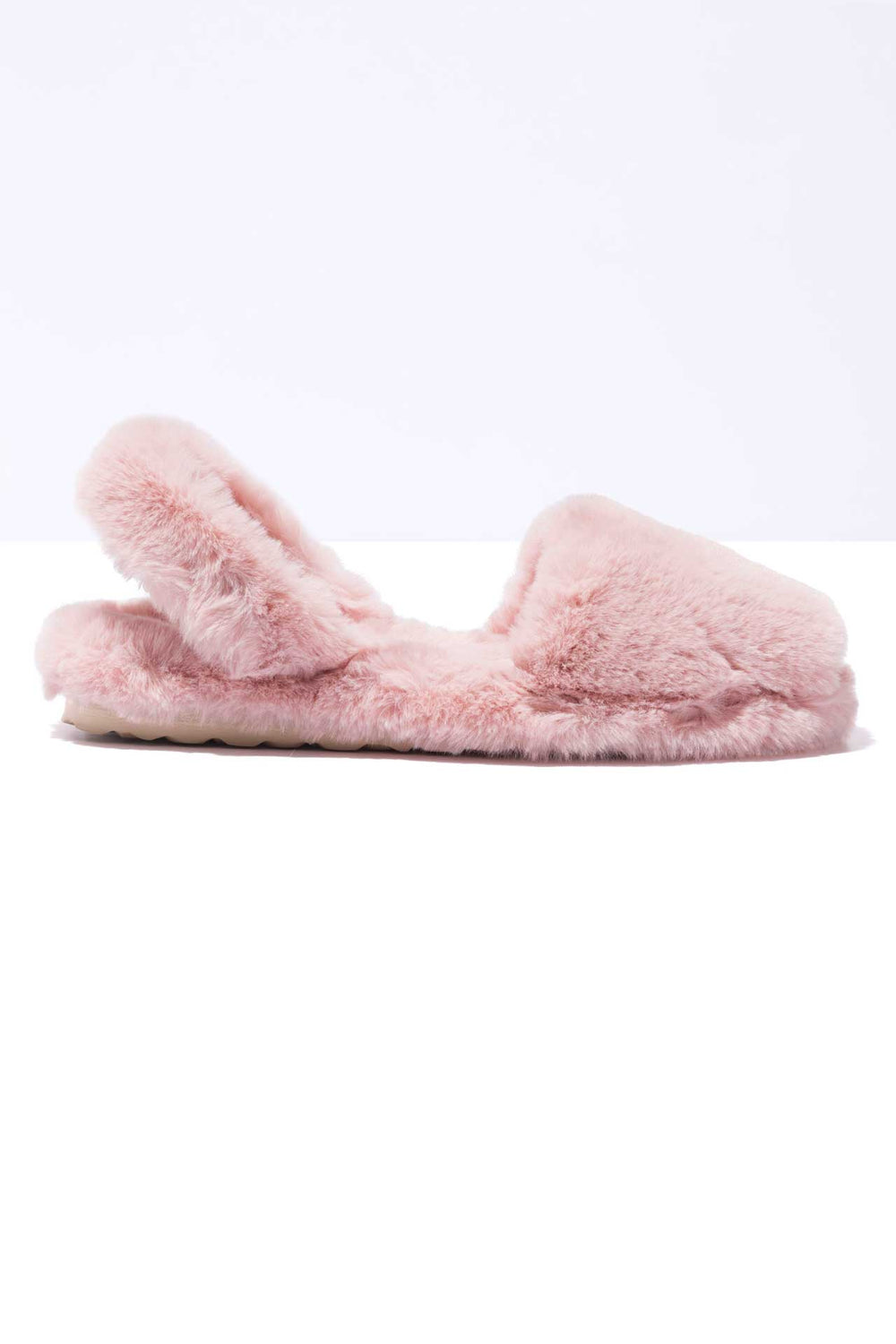 MIA CASA  - Pink Fluffy Balearic Slippers