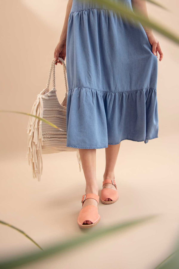 oversized black floppy straw hat, gold Brahmin Amelia bag, coral scarf,  black maxi dress, gold gladiator sandals - Meagan's Moda