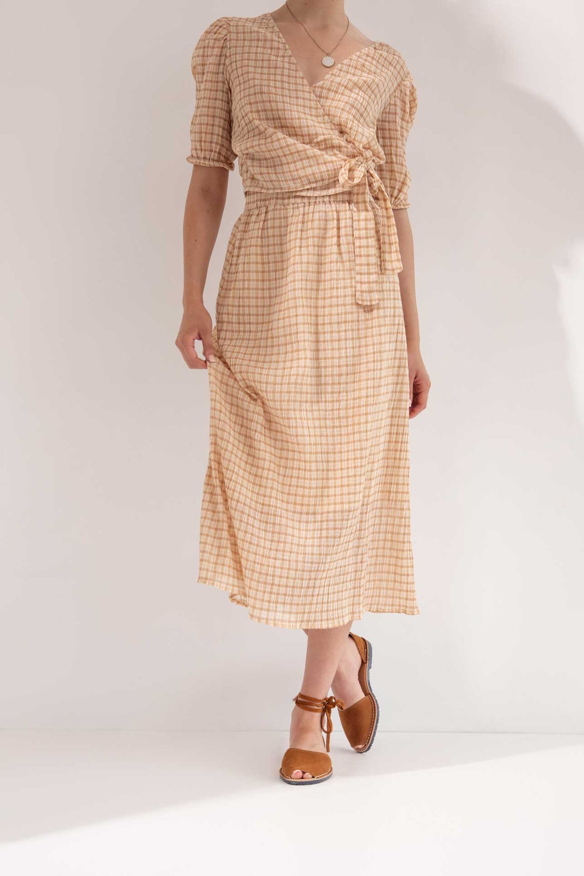 Arenilla - Suede Ankle Tie Sandals