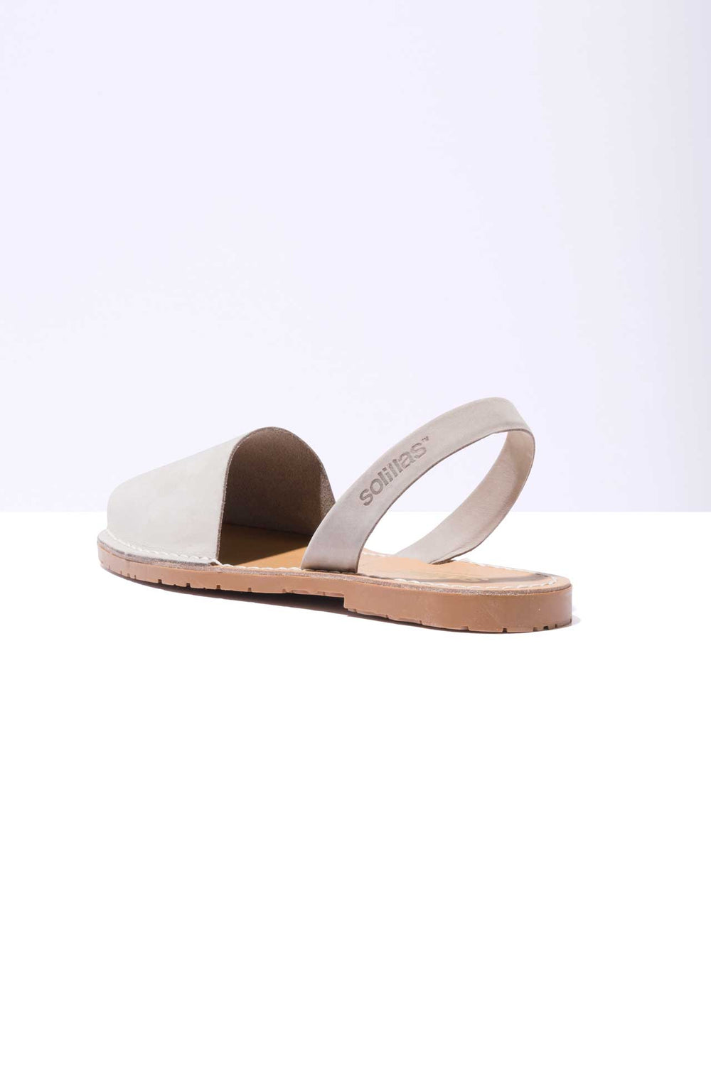 PEDRA - Grey Nubuck Leather Original Menorcan Sandals