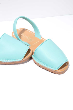 LAGO ORIGINAL - Turquoise Leather Menorcan Sandals