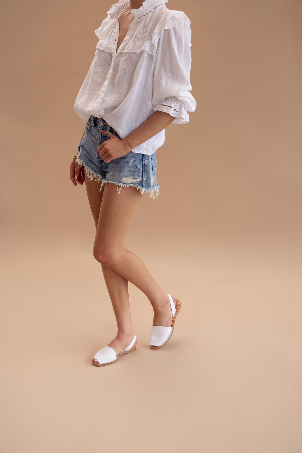 Palido - Original Menorcan Sandals in White Leather