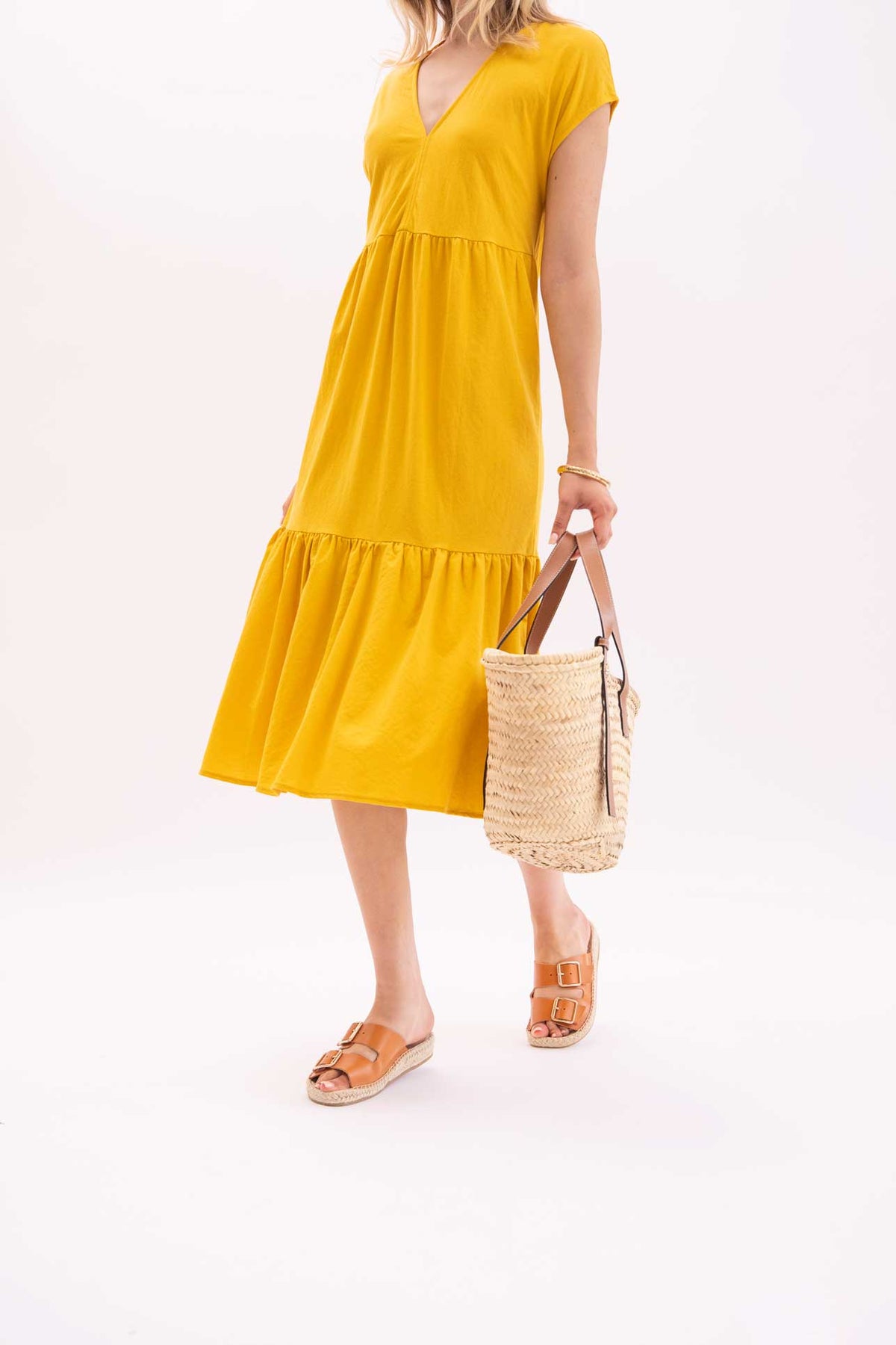 TERRA NEVA - Strappy Espadrille Sliders in Tan Suede with Buckles