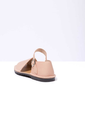 Salmon Worker - Leather Buckle sandals