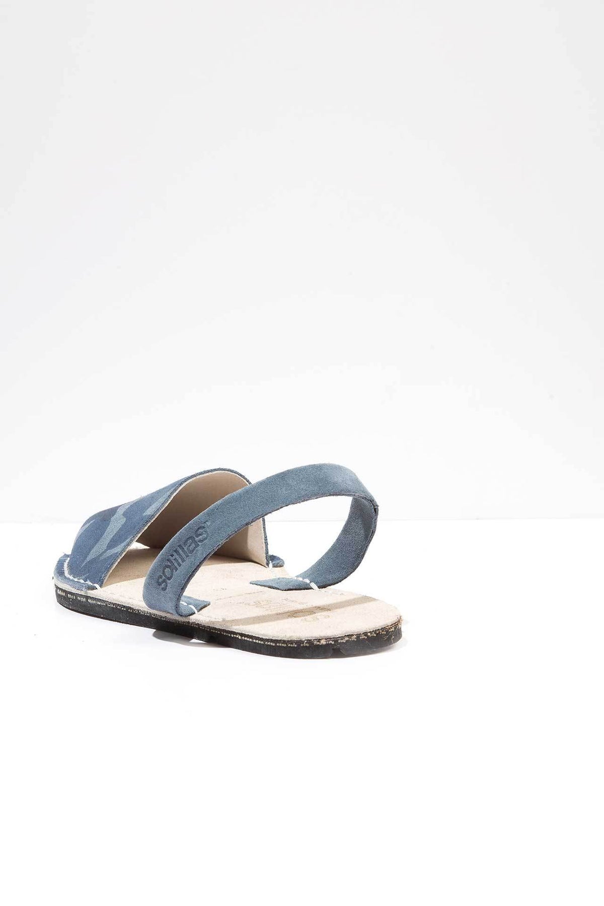 Navy Camo - Camoflague Suede sandals - Women