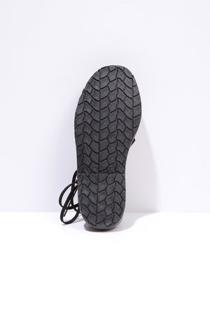 Pantera - Suede Ankle Tie Sandals
