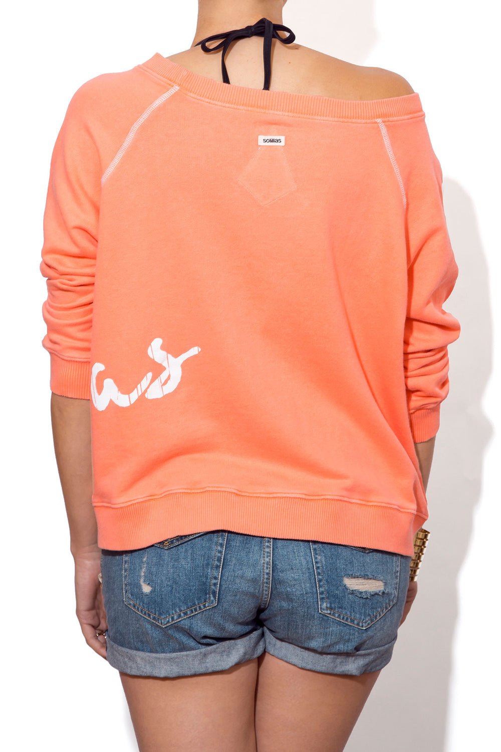 Women's Slouchy Sweatshirt - Scribble Logo