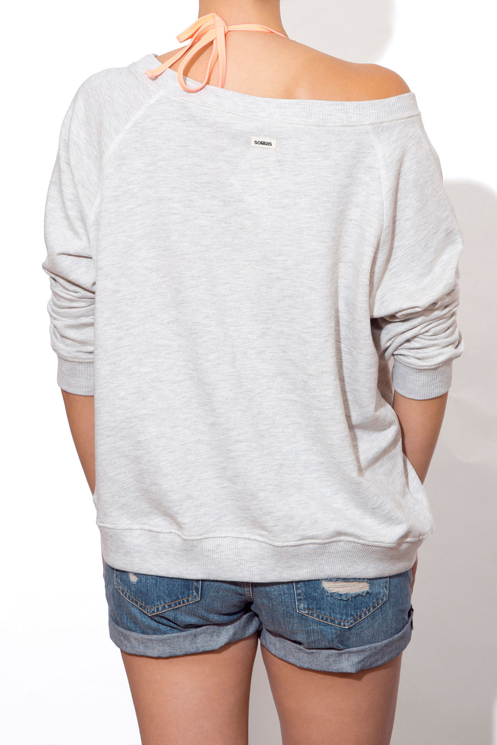 Women's Slouchy Sweatshirt - Grey Logo