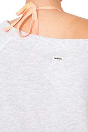 Women's Slouchy Sweatshirt - Grey Logo