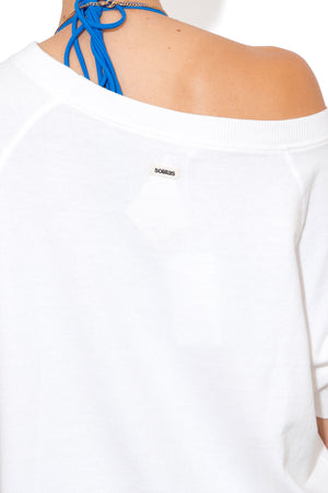 Women's Slouchy Beach Sweatshirt - Scribble Logo