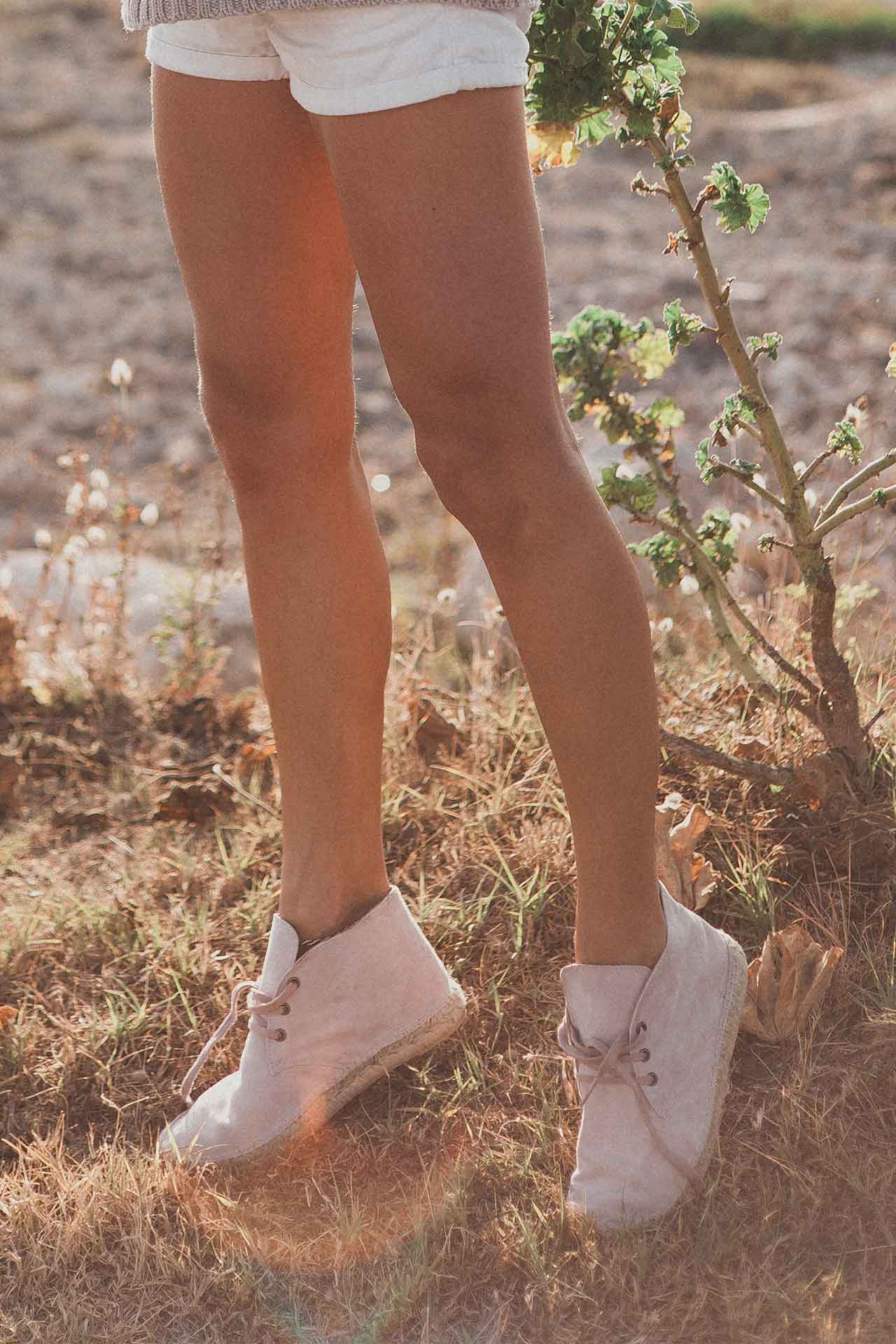 Flor - Suede Espadrille Boots