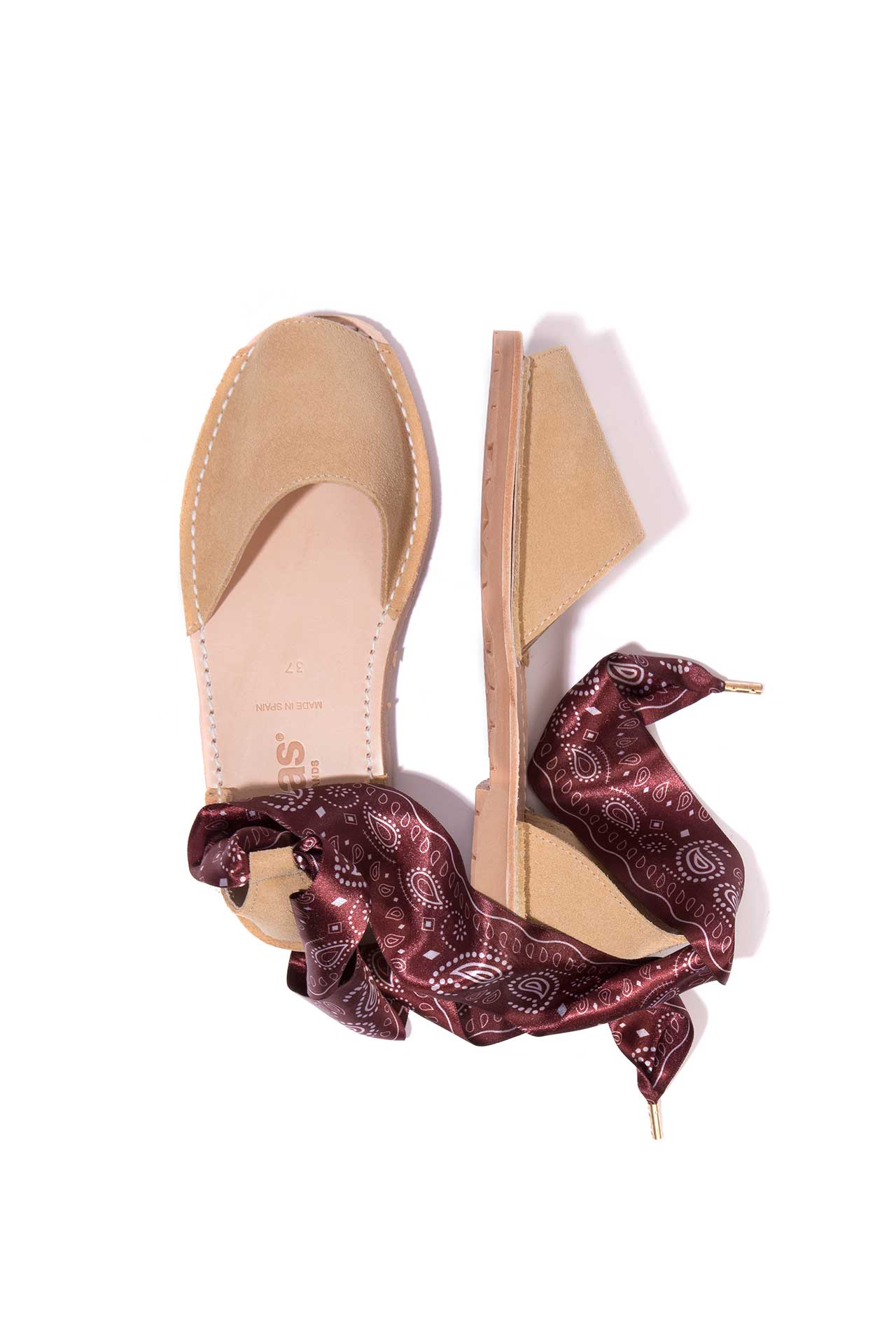 Pradera Curva - Ankle Wrap sandals