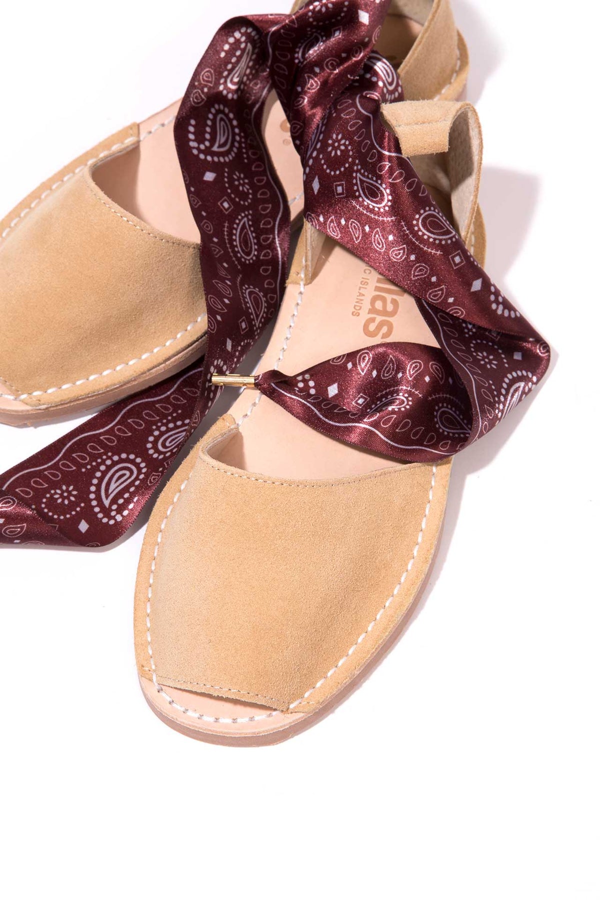 Pradera Curva - Ankle Wrap sandals