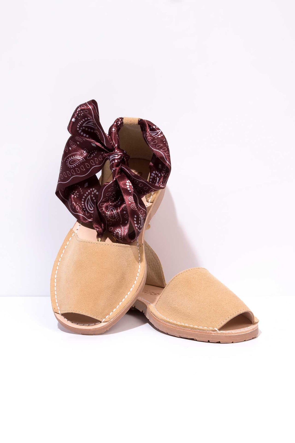 Pradera Curva - Ankle Wrap sandals