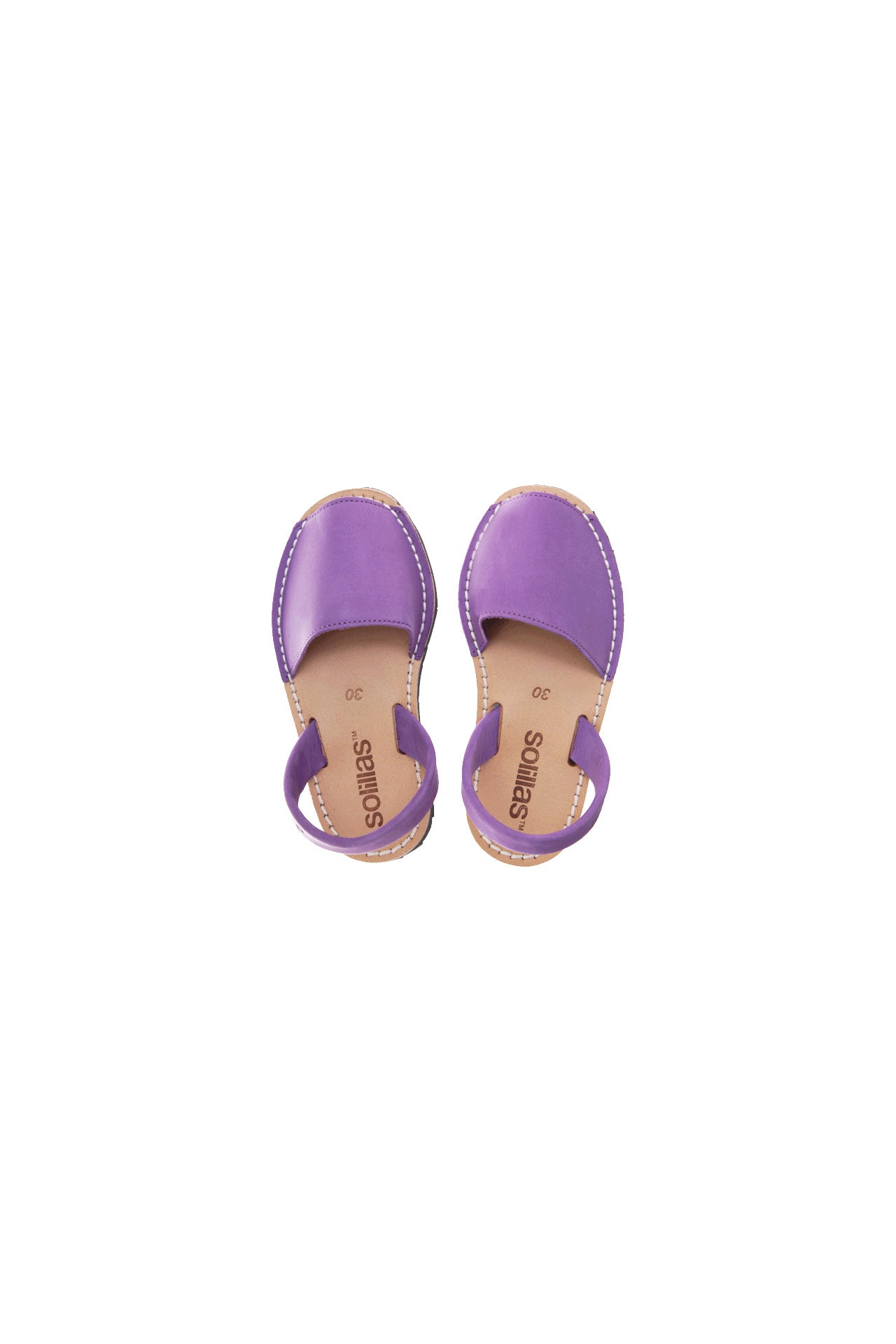 Princesa - Purple Nubuck Children's Menorcan Sandals