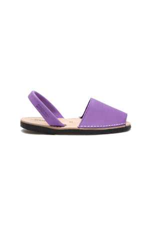 Princesa - Purple Nubuck Children's Menorcan Sandals