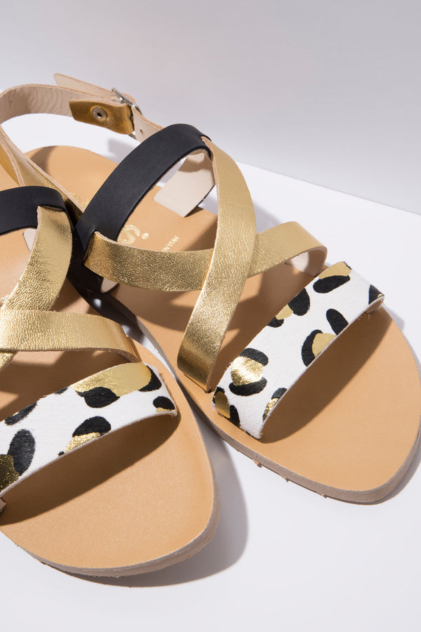 Warehouse leopard sale sandals