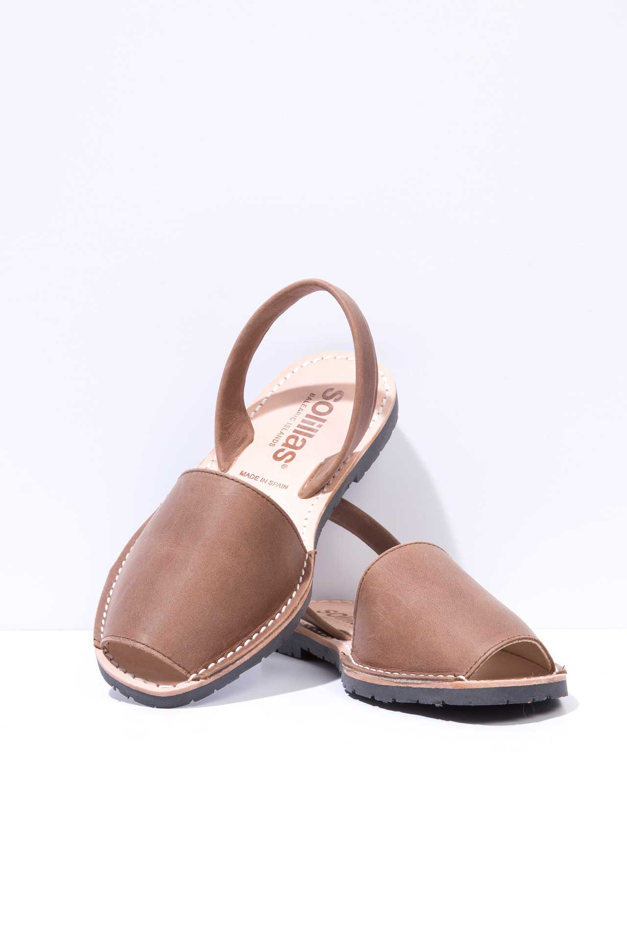 BOHEMIA - Original Menorcan Sandals in Brown Distressed Leather