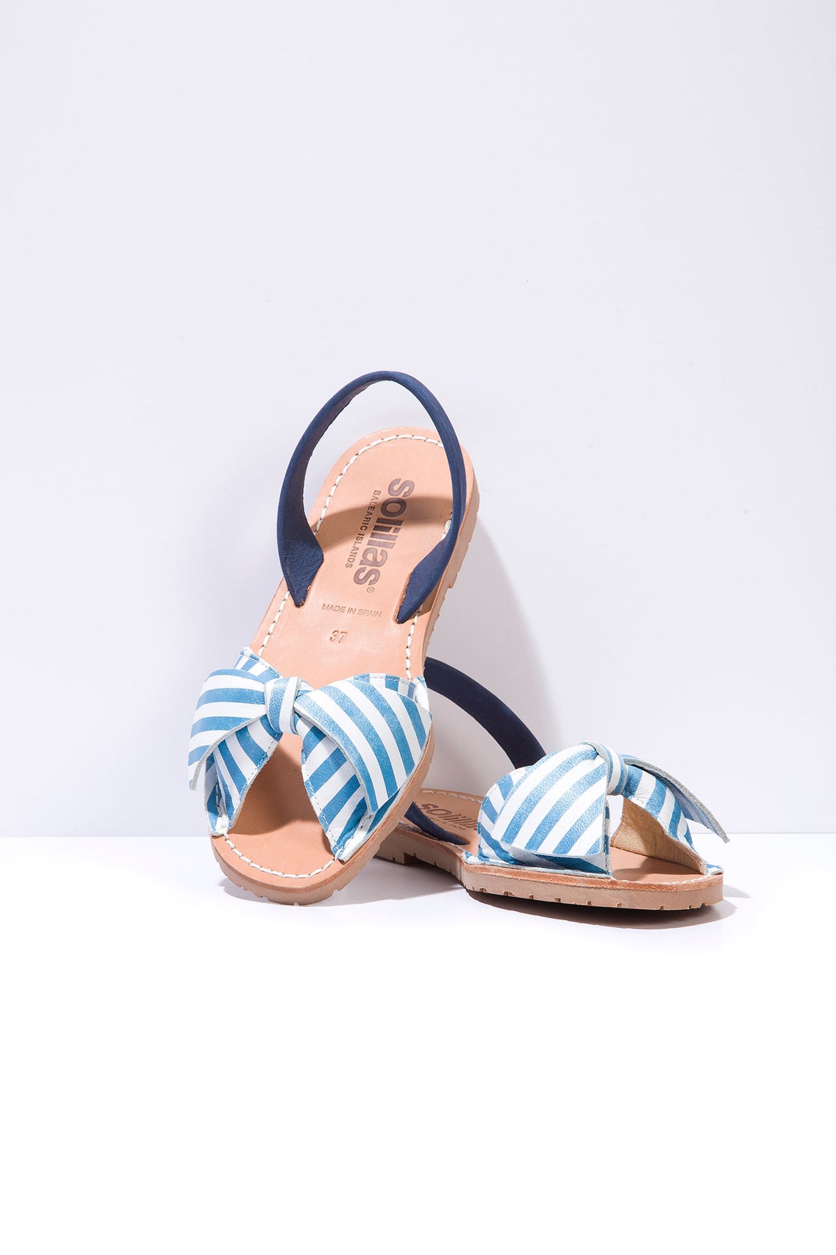 Marina Lazo - Bow Detail Suede Sandals