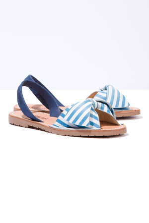 Marina Lazo - Bow Detail Suede Sandals