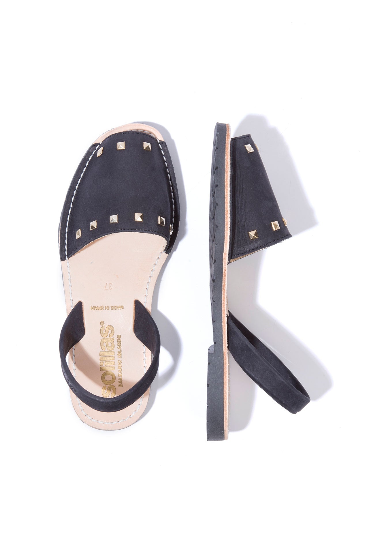 Noche Clavo - Studded Leather Menorcan sandals