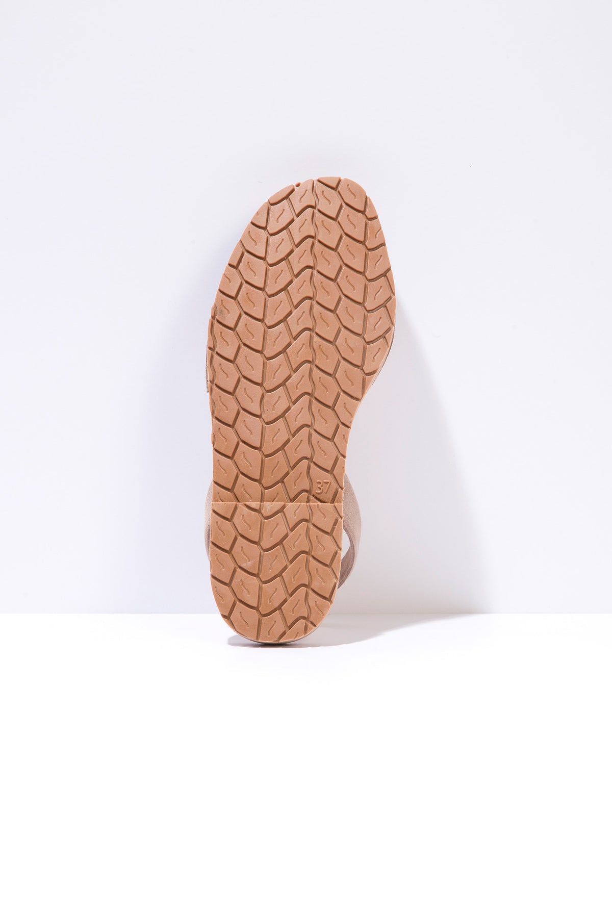 GRIS CLAVO - Original Menorcan Sandals in Grey Suede with Gold Studs