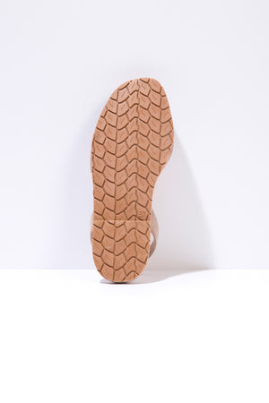 GRIS CLAVO - Original Menorcan Sandals in Grey Suede with Gold Studs