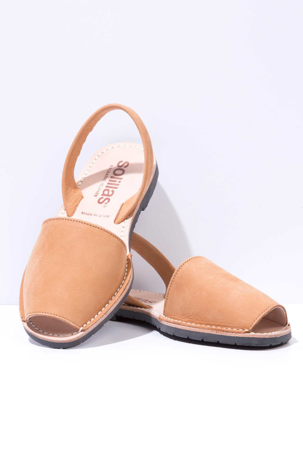 Cuero - Original Menorcan Sandals in Tan Nubuck Leather