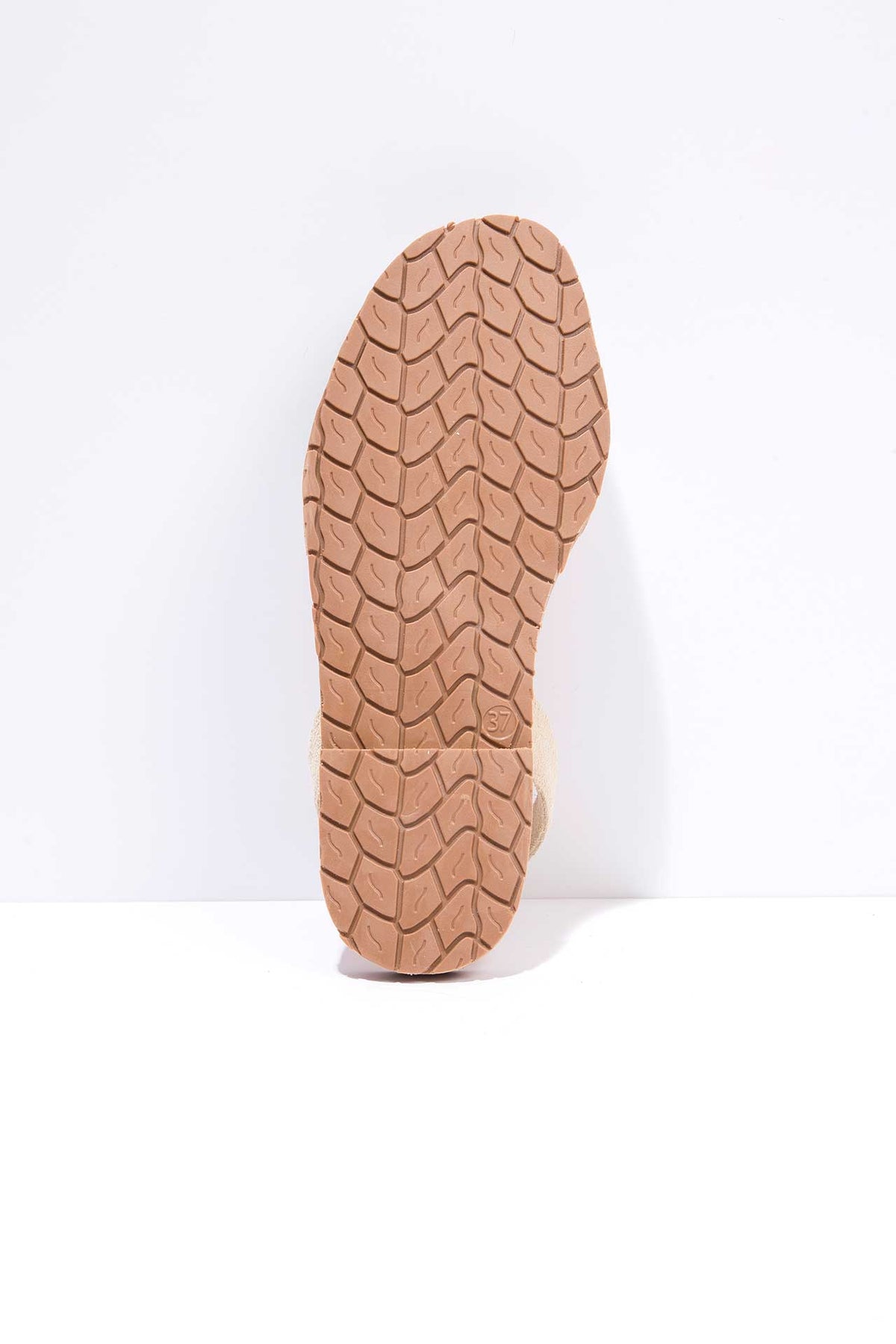 ELVIRA - Original Menorcan Sandals in Cream Woven Suede Leather