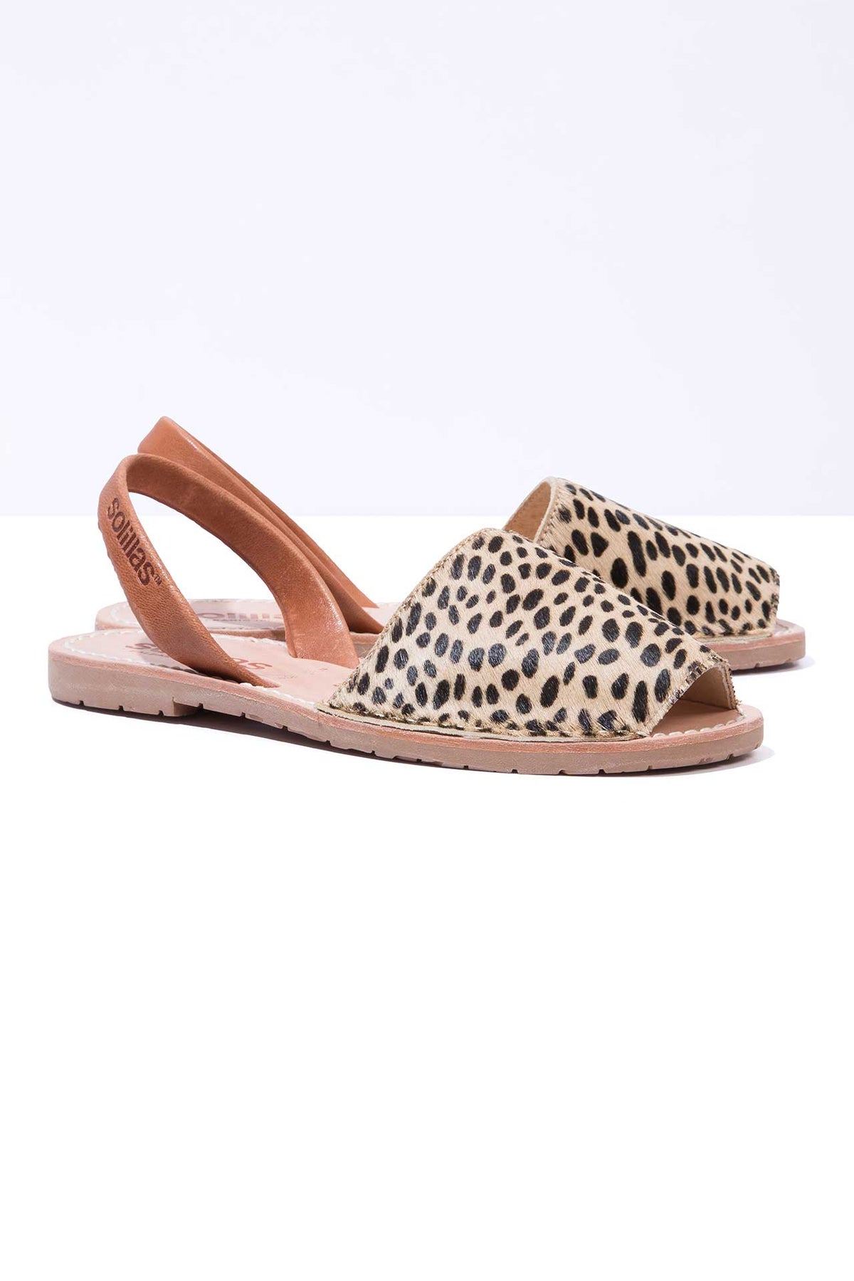 Leopardo - Fur Leather Menorcan sandals