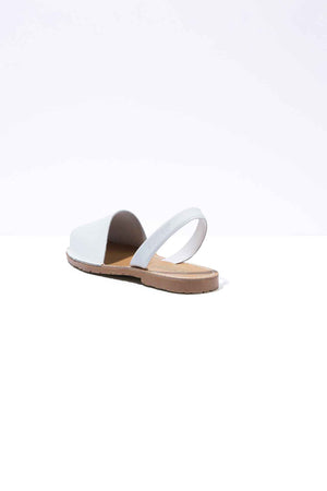PALIDO - White Leather Menorcan sandals
