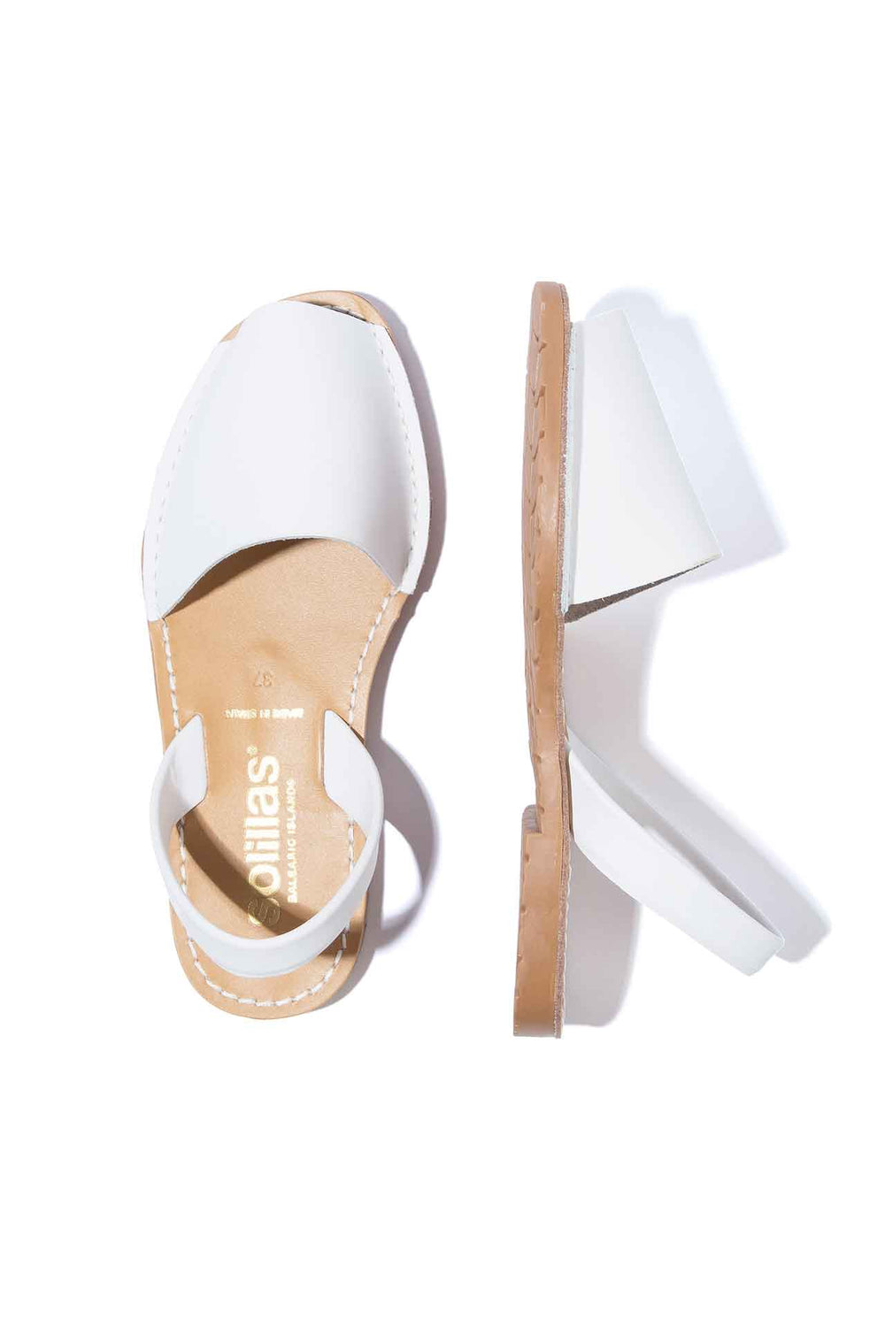 Palido - Original Menorcan Sandals in White Leather