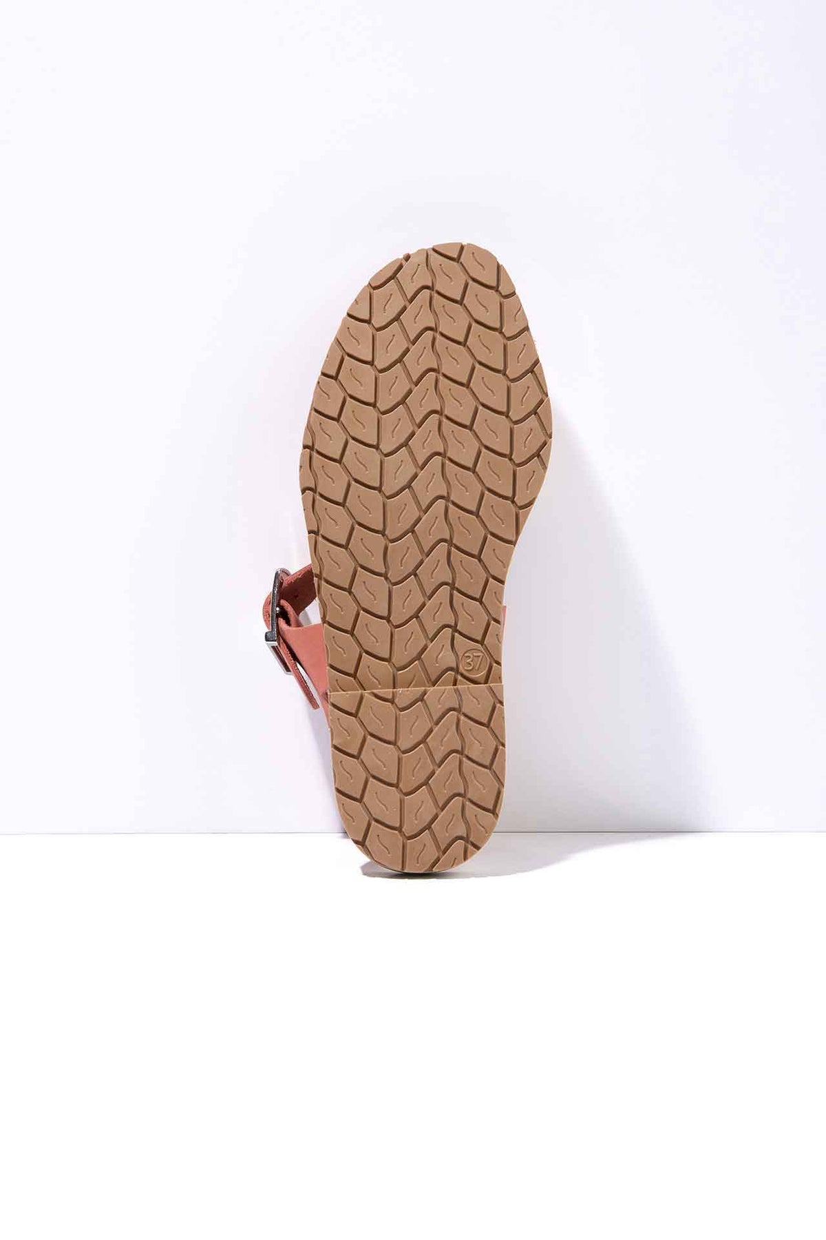 CORAL PESCA - Original Menorcan Sandals in Coral Nubuck Leather with Buckle