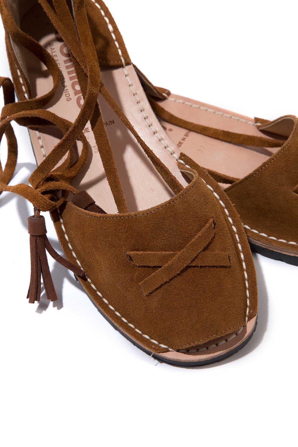 Cruz - Tan Suede Ankle Tie