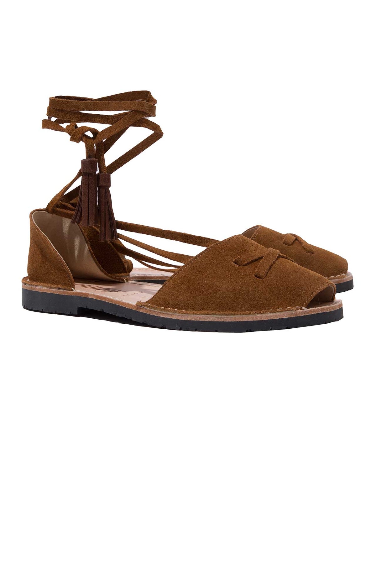 Cruz - Tan Suede Ankle Tie